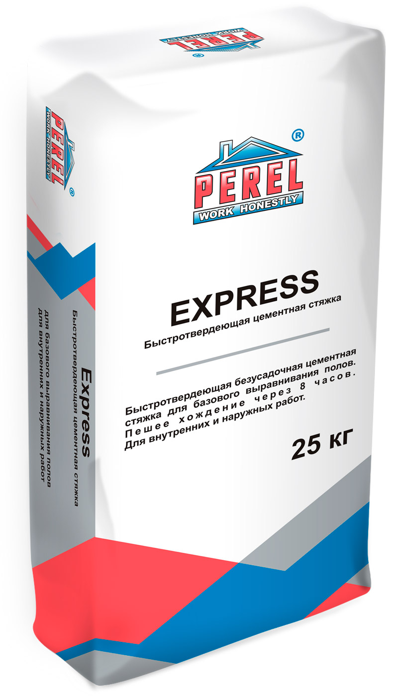 Быстротвердеющая цементная стяжка Perel Express 0720 25 кг купить в Санкт-Петербурге