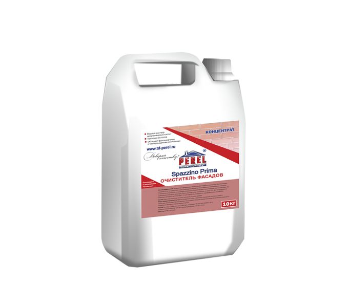 Очиститель фасадов концентрат Perel Spazzino Prima очиститель солей 10л купить в Санкт-Петербурге