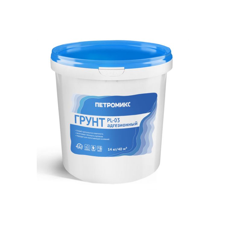 PL-03 Адгезионный грунт ПЕТРОМИКС, 14 кг купить в Санкт-Петербурге