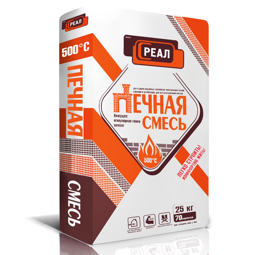 Печная смесь РЕАЛ, 25 кг купить в Санкт-Петербурге