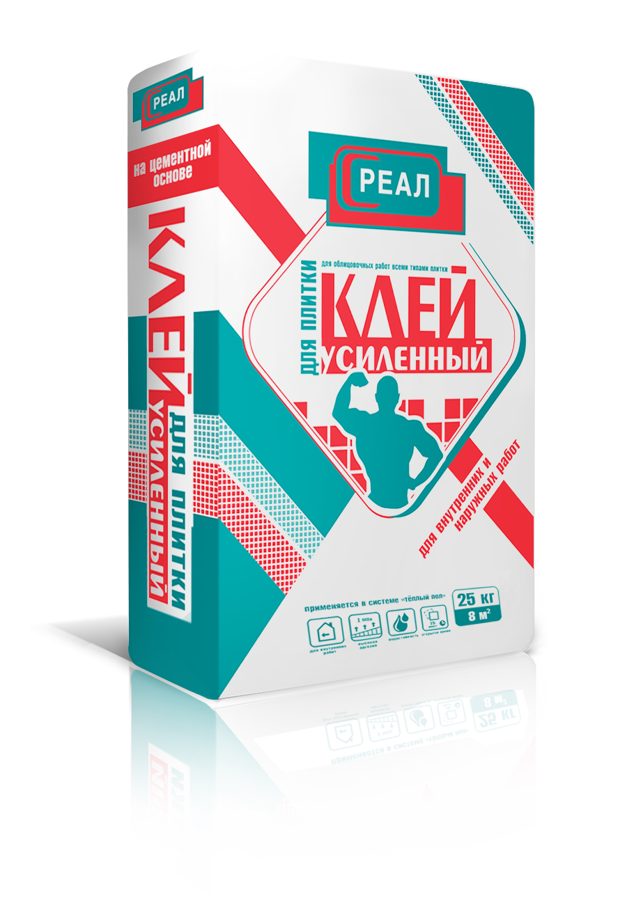 Клей для плитки Усиленный РЕАЛ купить в Санкт-Петербурге