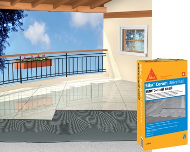 Sika Ceram Universal Высококачественный цементный плиточный клей для внутренних и наружных работ купить в Санкт-Петербурге