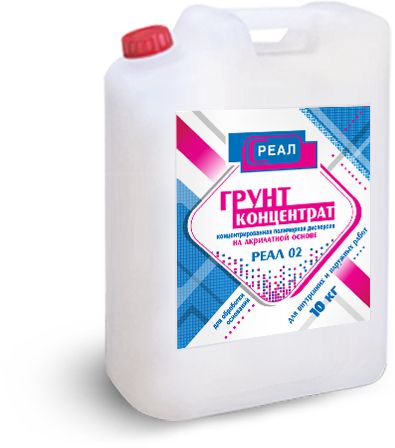 Грунт полимерный РЕАЛ-02 КОНЦЕНТРАТ купить в Санкт-Петербурге