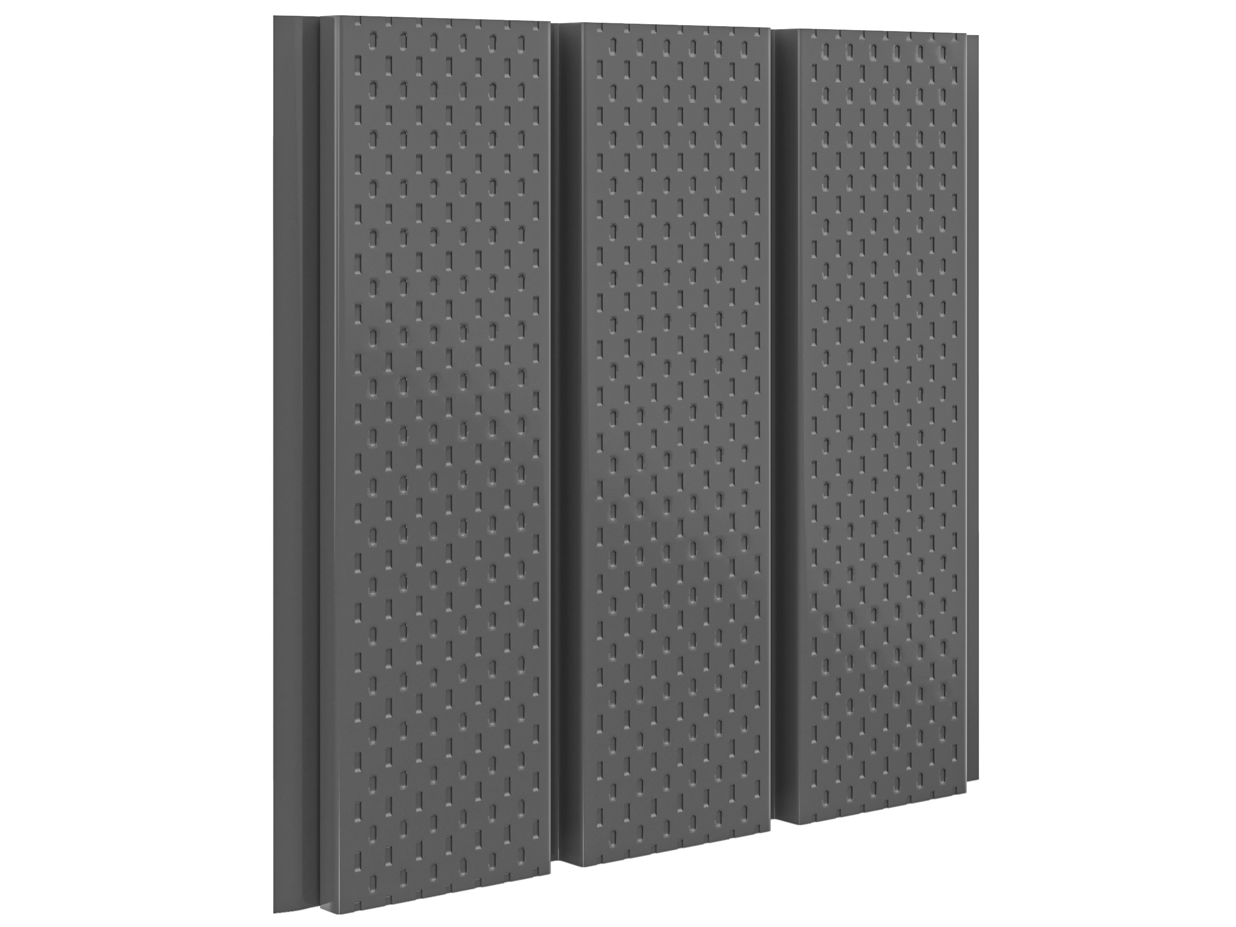 Софит с полной перфорацией aquAsystem 0.50мм Zn275 PU матовый 7024 (темно-серый) гладкий 2.4м купить в Санкт-Петербурге