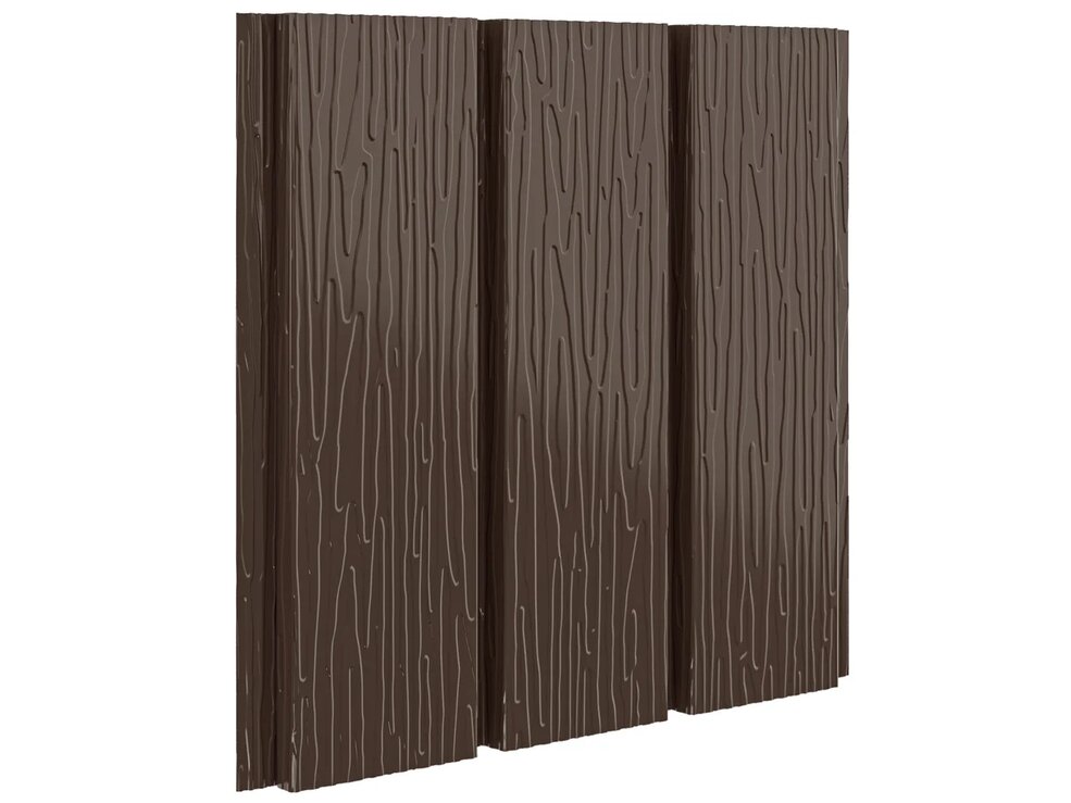 Софит без перфорации aquAsystem 0.45мм Zn140 ПЭ RR32 (темно-коричневый) фактурная 2.4м купить в Санкт-Петербурге