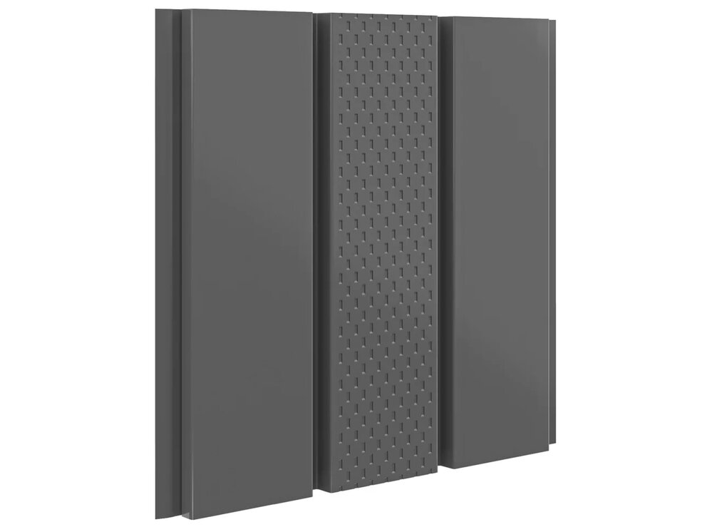 Софит с центральной перфорацией aquAsystem 0.45мм Zn140 ПЭ гладкий 2.4м купить в Санкт-Петербурге