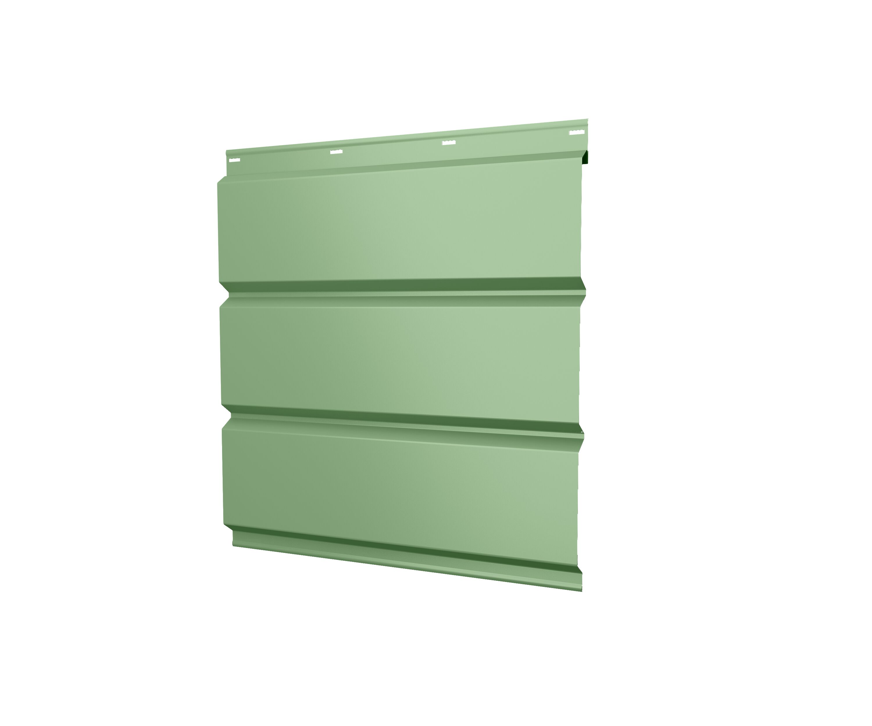 Софит металл без перфорации GL 0.45мм ПЭ (бело-зеленый) 6019 {длины по спецификации} купить в Санкт-Петербурге