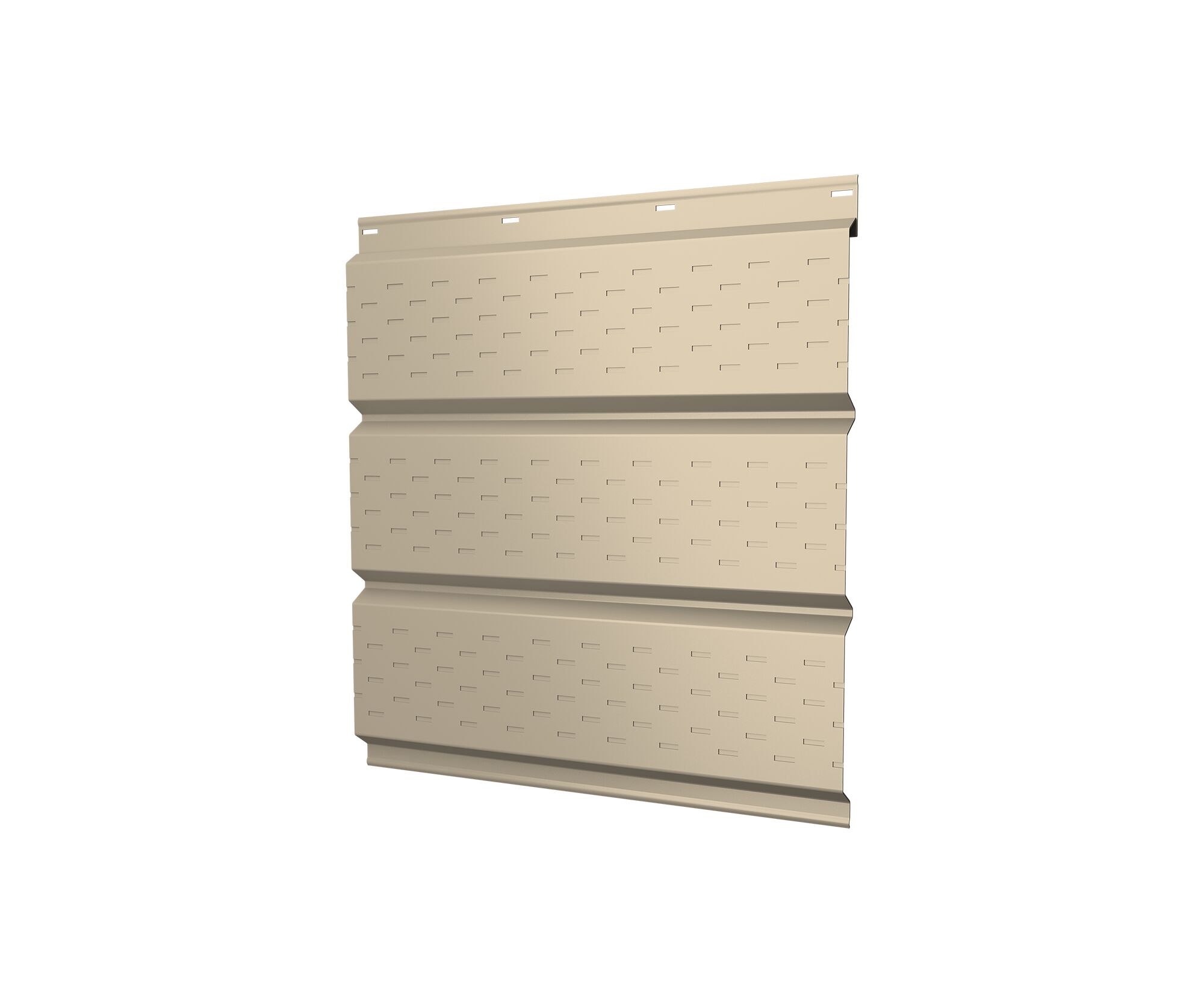 Софит металл полная перфорация GL 0.45мм ПЭ (бежевый) 1014 {длины по спецификации} купить в Санкт-Петербурге