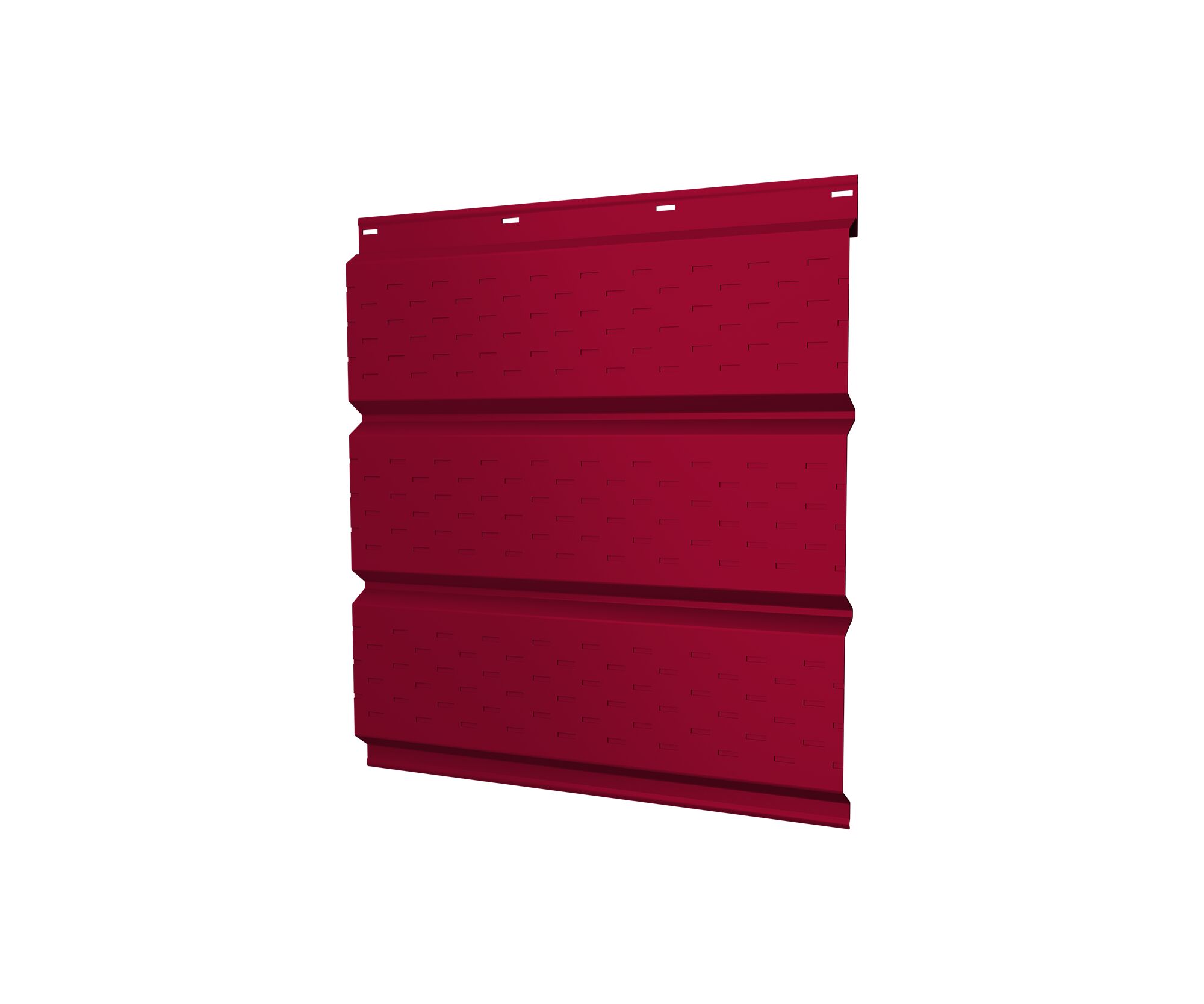 Софит металл полная перфорация GL 0.45мм ПЭ (рубиново-красный) 3003 {длины по спецификации} купить в Санкт-Петербурге