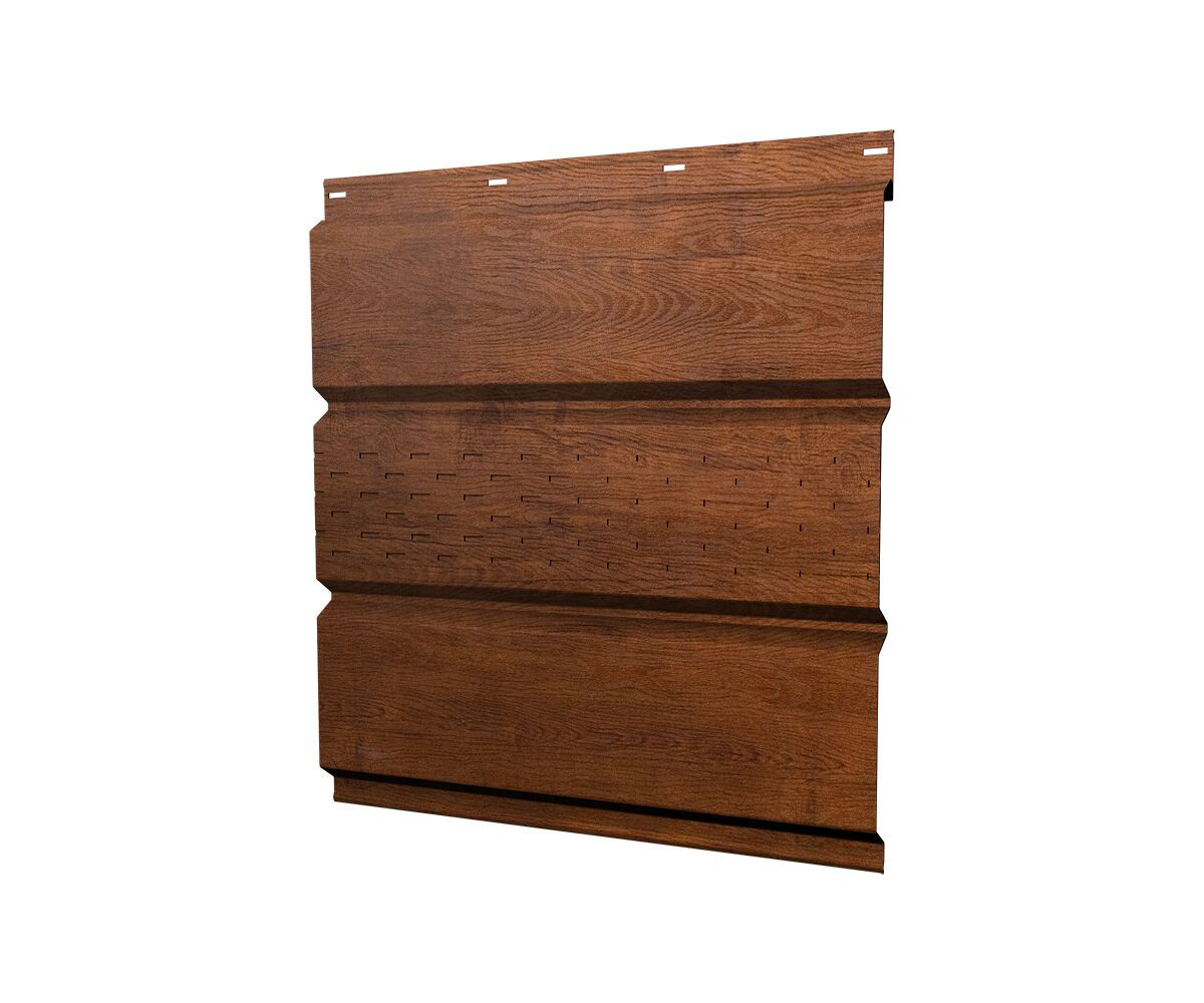 Софит металл центр. перф. GL 0.45мм Print Elite TwinColor {длины по спецификации} купить в Санкт-Петербурге