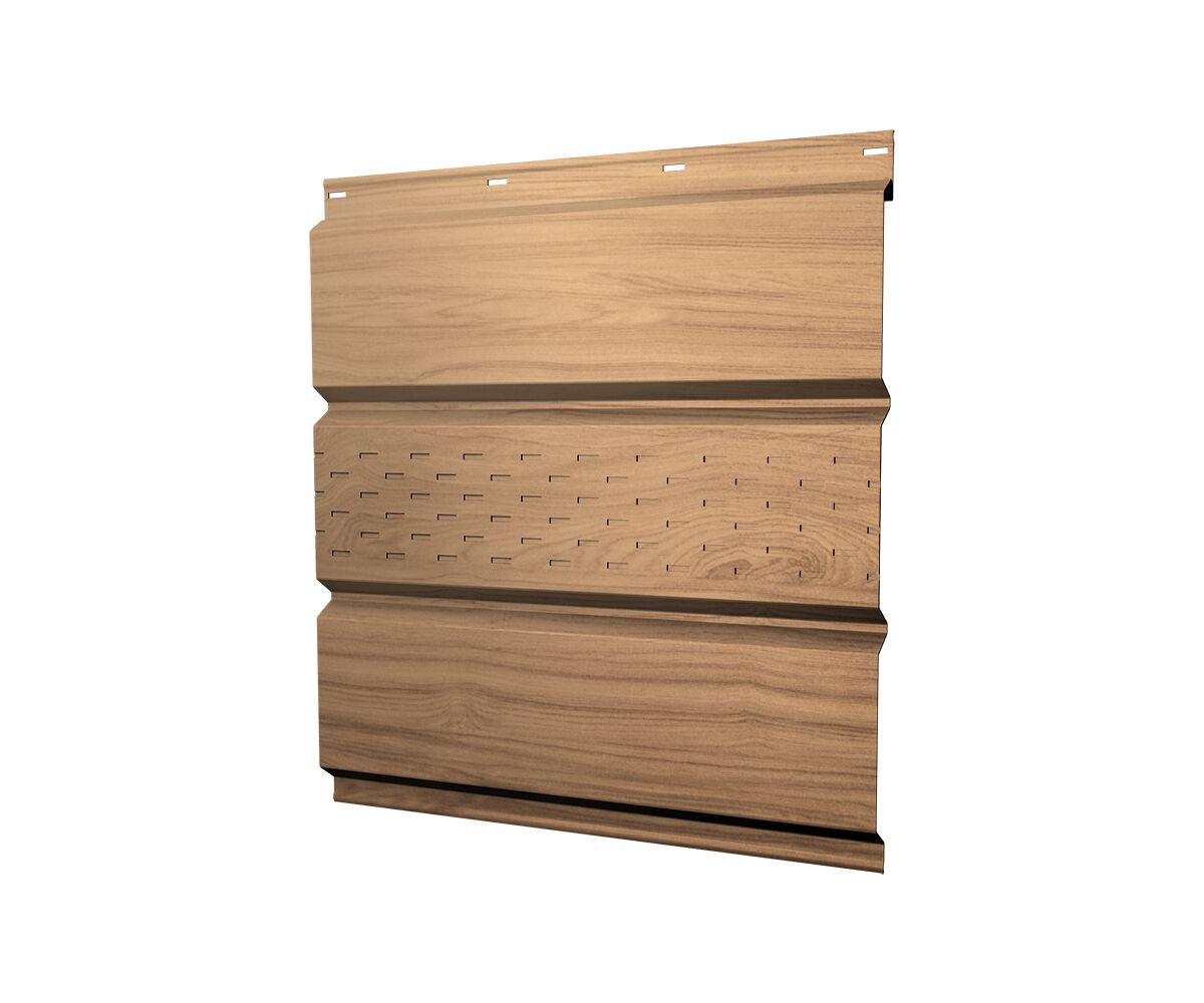 Софит металл центр. перф. GL 0.45мм Print Elite TwinColor {длины по спецификации} купить в Санкт-Петербурге