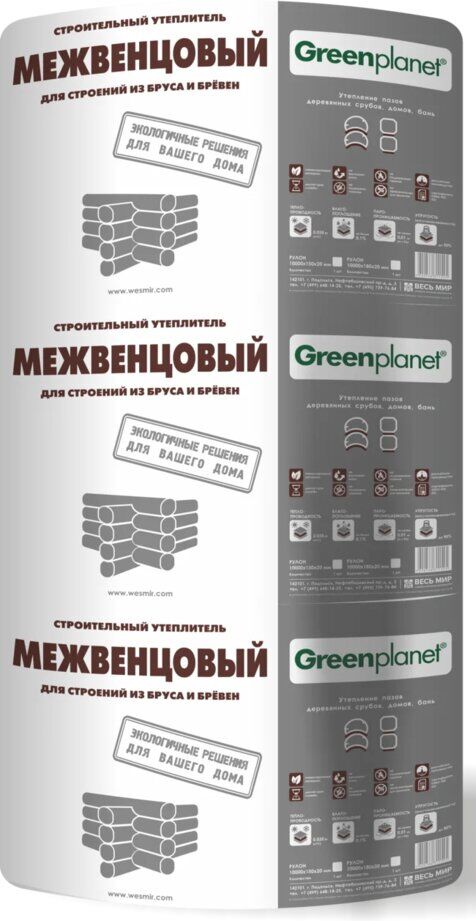 Greenplanet Межвенцовый 5х100мм, 25м х 9шт (Шелтер) купить в Санкт-Петербурге