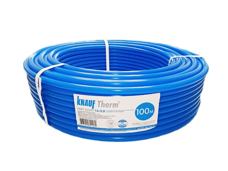 Труба для теплого пола KNAUF Therm PERT EVOH 16мм (100 м/уп) купить в Санкт-Петербурге