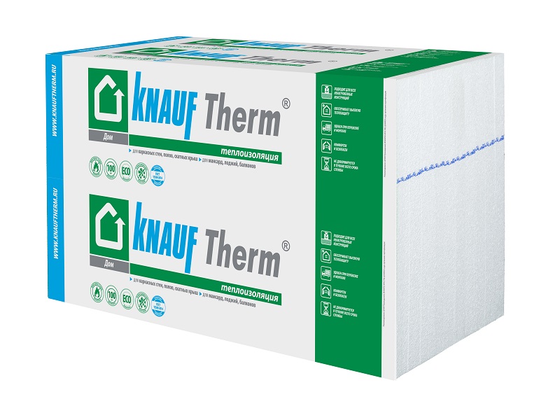 KNAUF Therm® ДОМ 50мм, 24 плиты, 14.4м2, 1000х600мм, 0.72м3 купить в Санкт-Петербурге