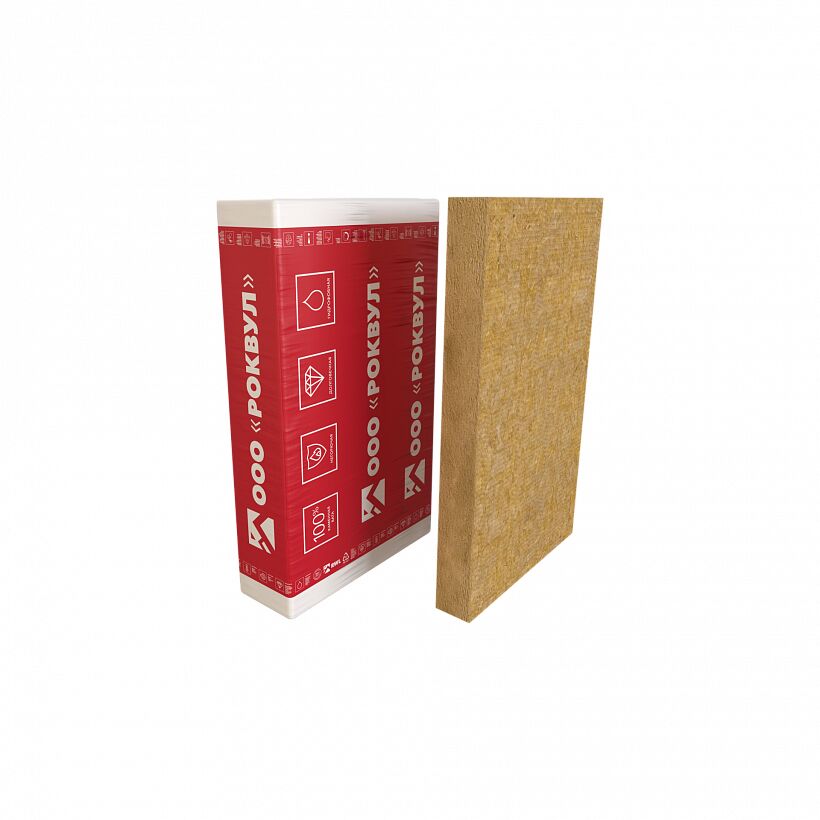 Rockwool ФАСАД БАТТС Оптима 50х600х1200/5шт/3.6м2/0.18м3 (36упак/палл) купить в Санкт-Петербурге