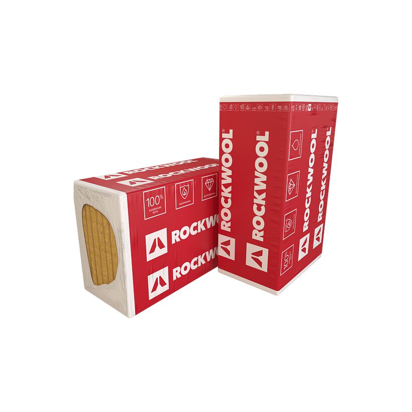 Rockwool ВЕНТИ БАТТС 50х600х1000/8шт/4.8м2/0.24м3 (24упак/палл) купить в Санкт-Петербурге