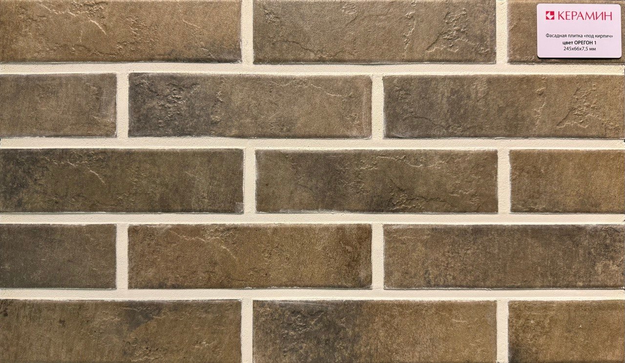 Термопанель рядовая с плиткой KERAMIN ОРЕГОН ППС 1020х600х60мм (0,61м2) ЕВРОПА купить в Санкт-Петербурге