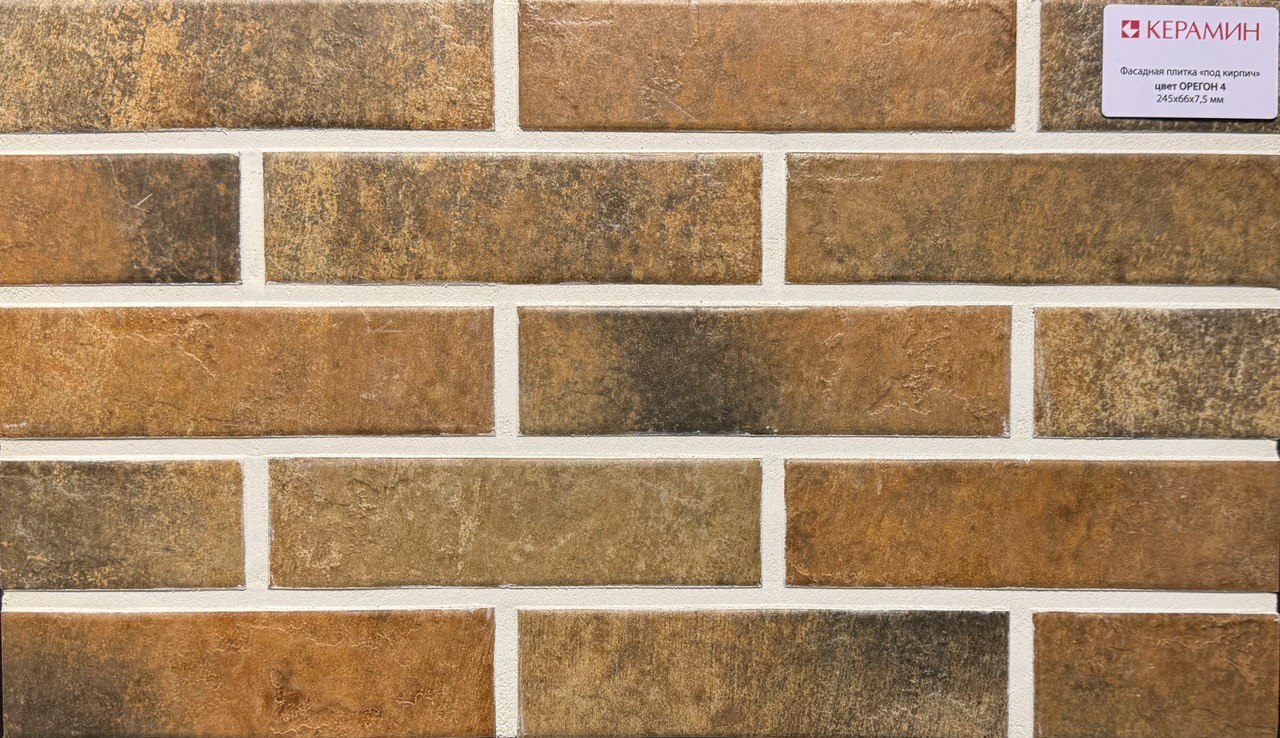 Термопанель рядовая с плиткой KERAMIN ОРЕГОН ППС 1020х600х100мм (0,61м2) ЕВРОПА купить в Санкт-Петербурге