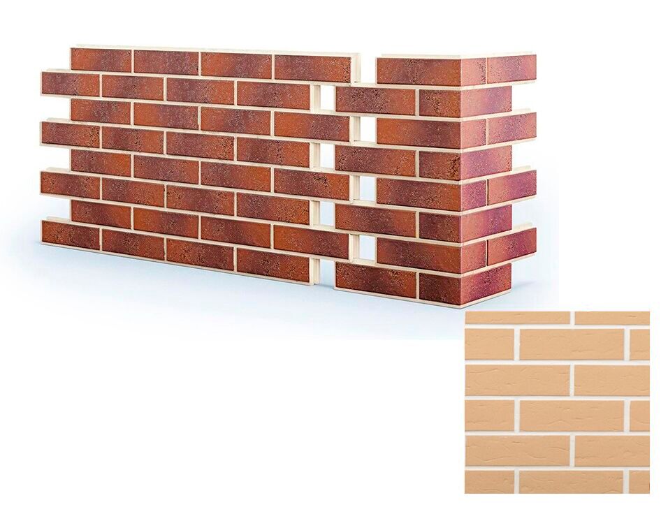 Термопанель угловая ЕВРОПА ППС с плиткой АВС Objekta Beige genarbt 650х245х265х60мм купить в Санкт-Петербурге