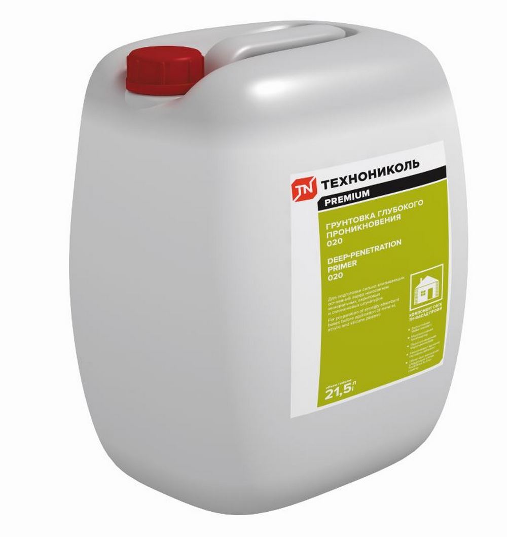 ТЕХНОНИКОЛЬ 020 21,5л Грунтовка глубокого проникновения белый купить в Санкт-Петербурге