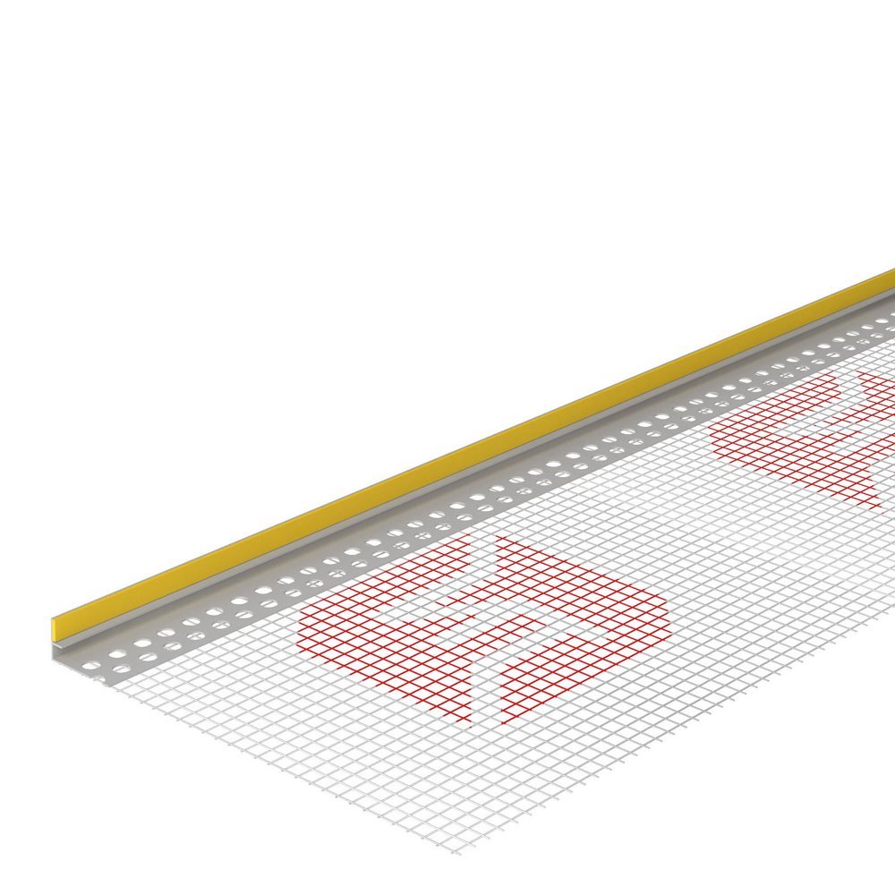 ТЕХНОНИКОЛЬ Профиль примыкающий оконный 6 мм с армирующей сеткой 2,4м купить в Санкт-Петербурге
