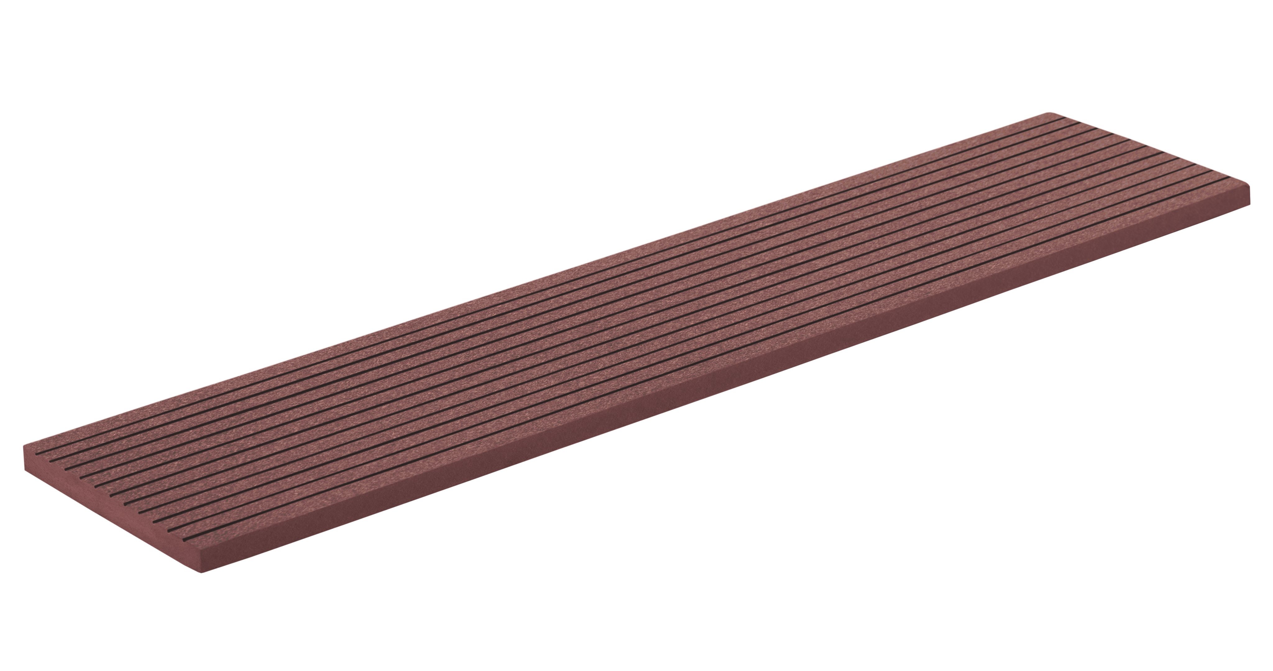 Гибкий планкен GRINDERDECO, ДПК, для вертикального обрамления и обшивки, мербау,  шлифованный, 120x11x3000мм купить в Санкт-Петербурге