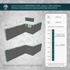 Гибкий планкен GRINDERDECO, ДПК, для вертикального обрамления и обшивки, асфальт,  шлифованный, 120x11x3000мм купить в Санкт-Петербурге