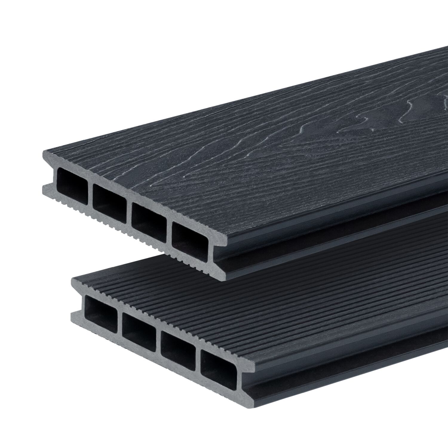 Террасная доска GRINDERDECO, ДПК, асфальт, брашированный мелкий вельвет, 150х25х3000мм купить в Санкт-Петербурге