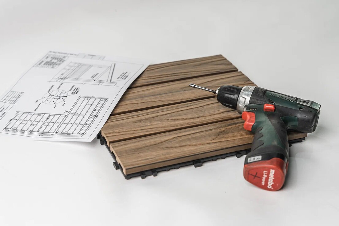 Упаковка садового паркета CM Garden MODERN Патина Тик 300х300мм (11 шт.) купить в Санкт-Петербурге