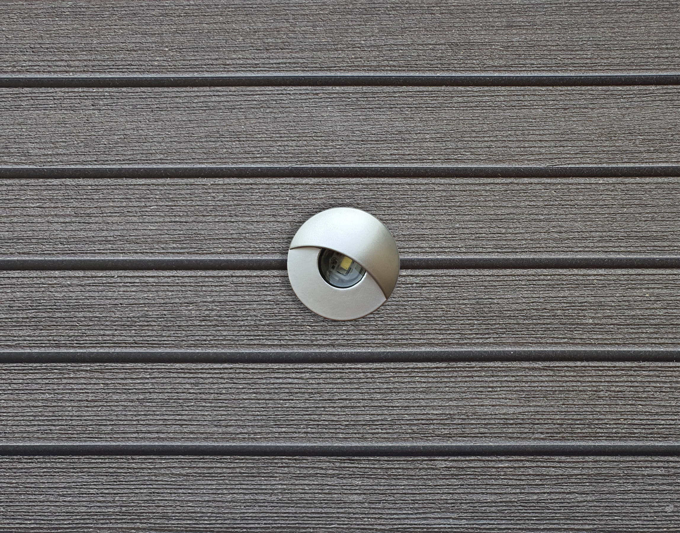 Комплект LED светильников для лестниц с козырьком ТЕРРАсвет Акцент F101 серебро теплый 3000К купить в Санкт-Петербурге