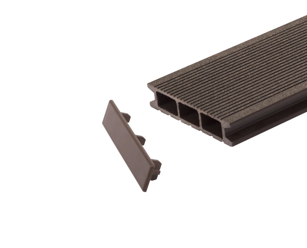 Торцевая заглушка GRINDERDECO, пластик, для доски ДПК, 125х25мм, уп=10шт купить в Санкт-Петербурге