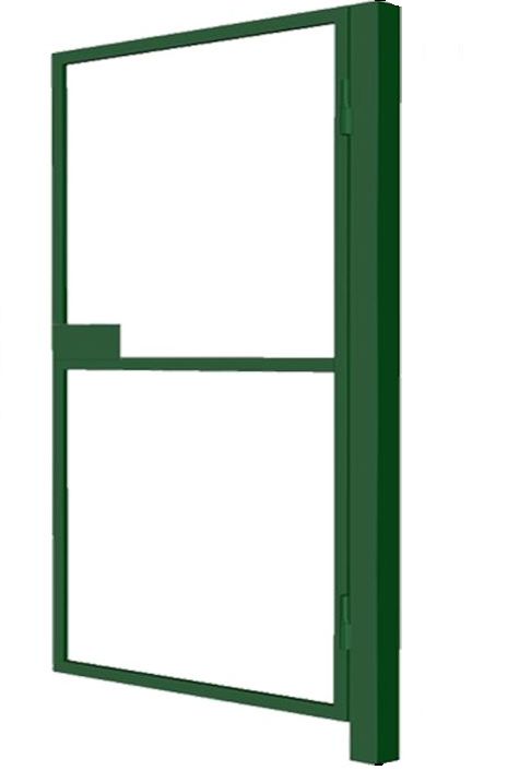 Калитка без наполнения профильная труба 40*20, Ш-1000мм, В-1900мм, столб 80х80х2000мм открытие наружу правая ППК купить в Санкт-Петербурге