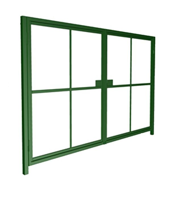 Ворота распашные под зашивку проф труба 50х50 Ш- 4000мм В-1900мм столбы 80х80х3000мм открытие наружу   ППК купить в Санкт-Петербурге