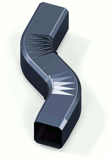 Переходное колено К9x9 возможные размеры 5, 10, 15, 20см нужный размер указывать при заказецена от размера не зависит купить в Санкт-Петербурге