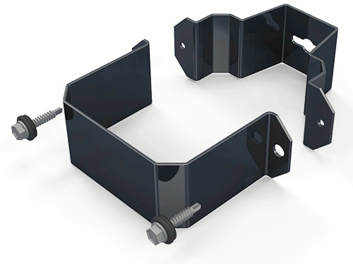 Хомут трубы специальный М2000 без шурупа прямоугольный купить в Санкт-Петербурге