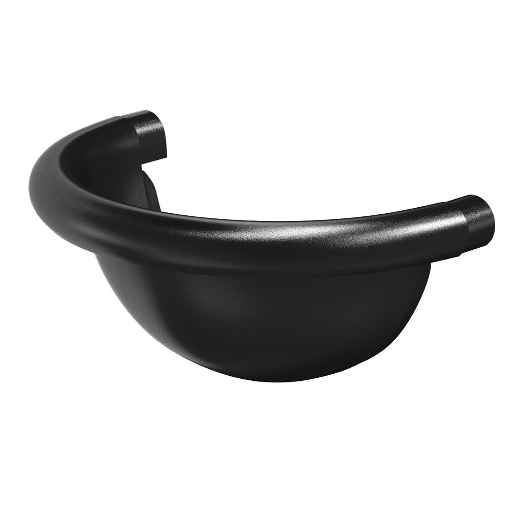 Заглушка желоба универсальная полукруглая, металлическая матовая купить в Санкт-Петербурге