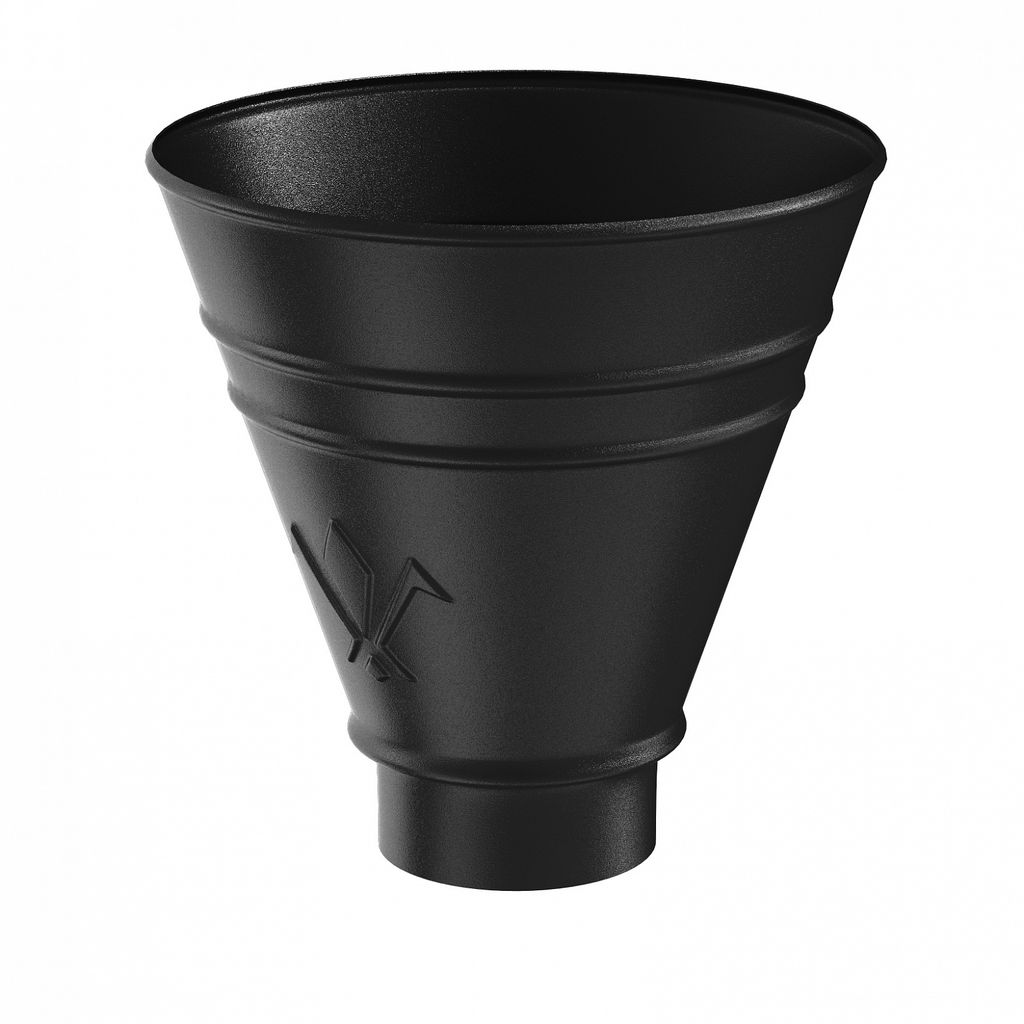 Воронка водосборная круглая металлическая матовая, D90 купить в Санкт-Петербурге