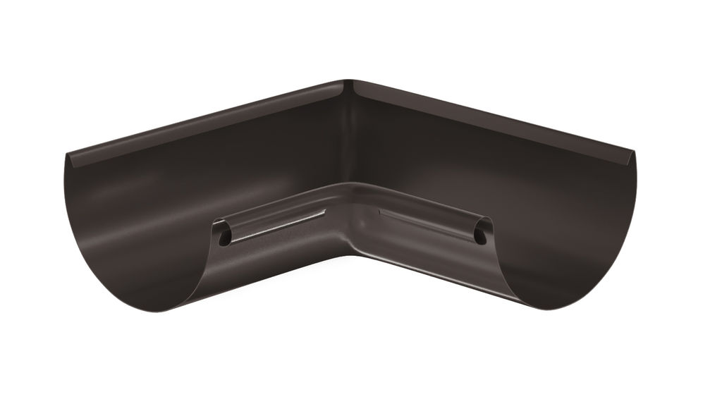 Угол водосточного желоба внутренний 90°металлический матовый купить в Санкт-Петербурге