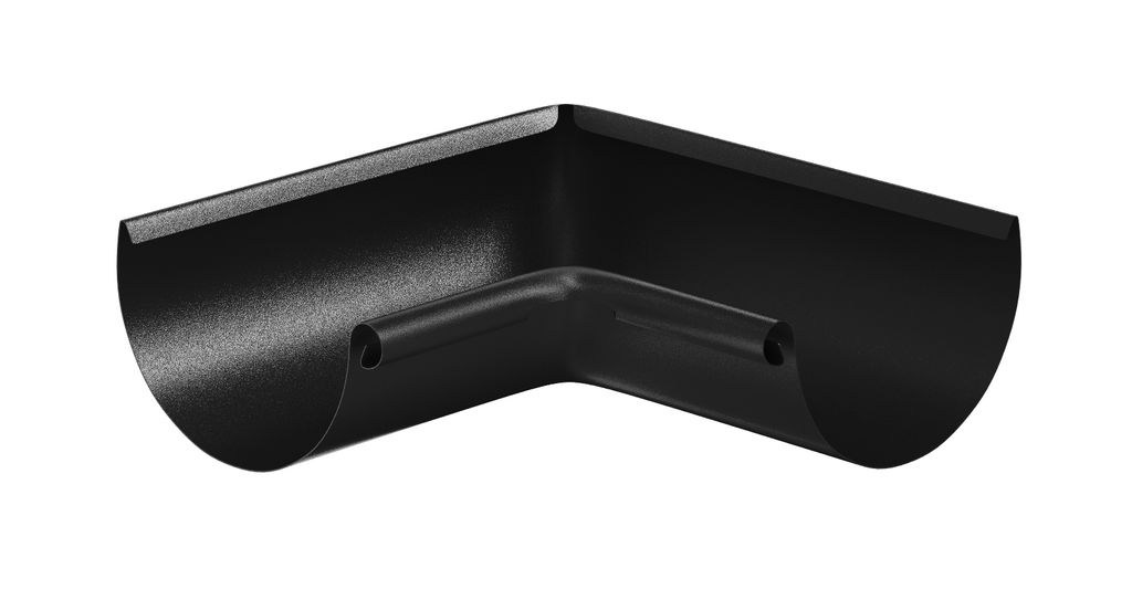 Угол водосточного желоба внутренний 90°металлический матовый купить в Санкт-Петербурге