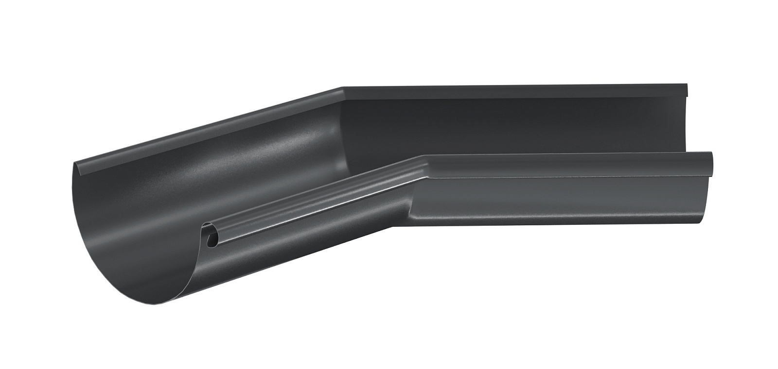 Угол желоба внутренний 135°металлический матовый купить в Санкт-Петербурге