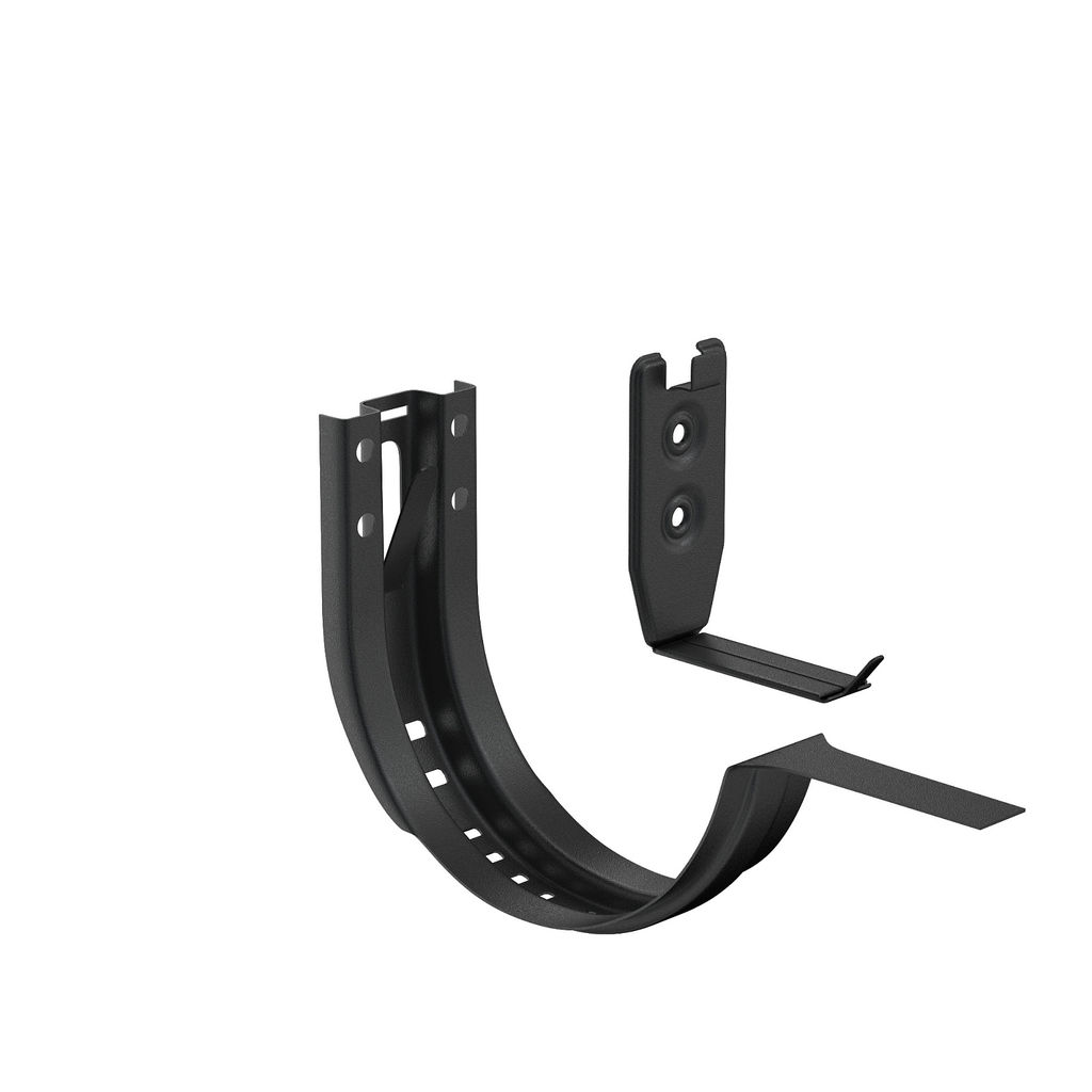 Кронштейн желоба регулируемый с комплектом крепления, металлический матовый купить в Санкт-Петербурге