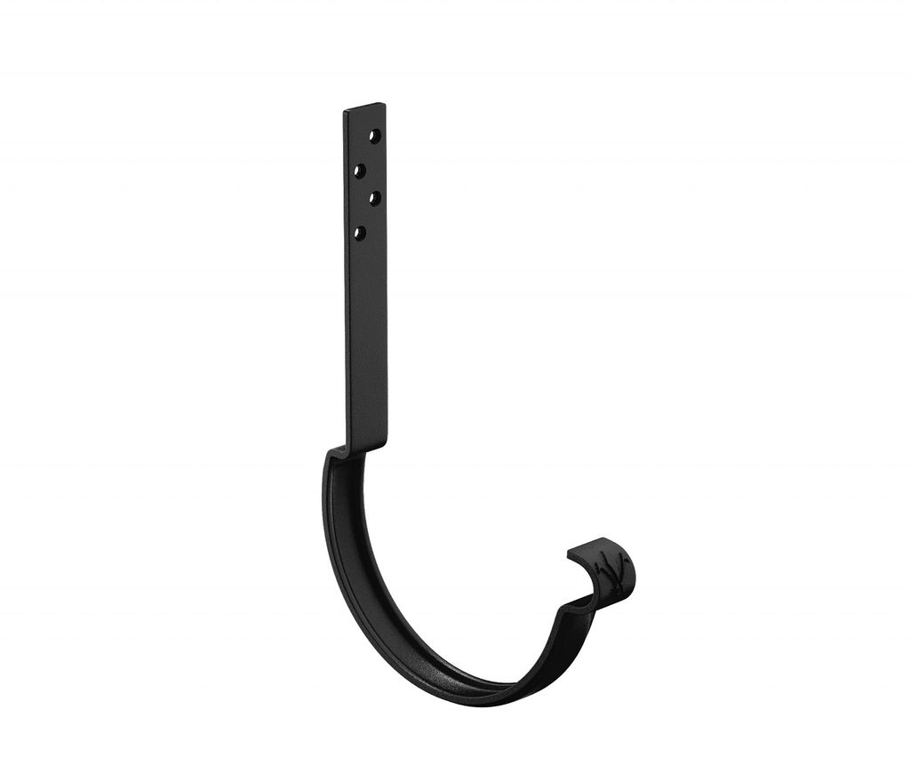 Кронштейн желоба длинный с комплектом крепления модернизированный усиленный, металлический матовый купить в Санкт-Петербурге