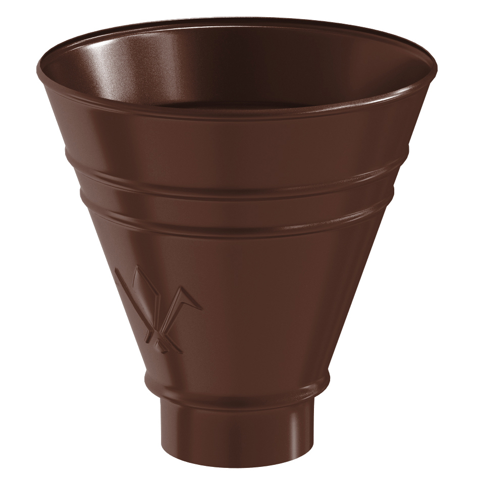 Воронка водосборная круглая металлическая матовая, D90 купить в Санкт-Петербурге