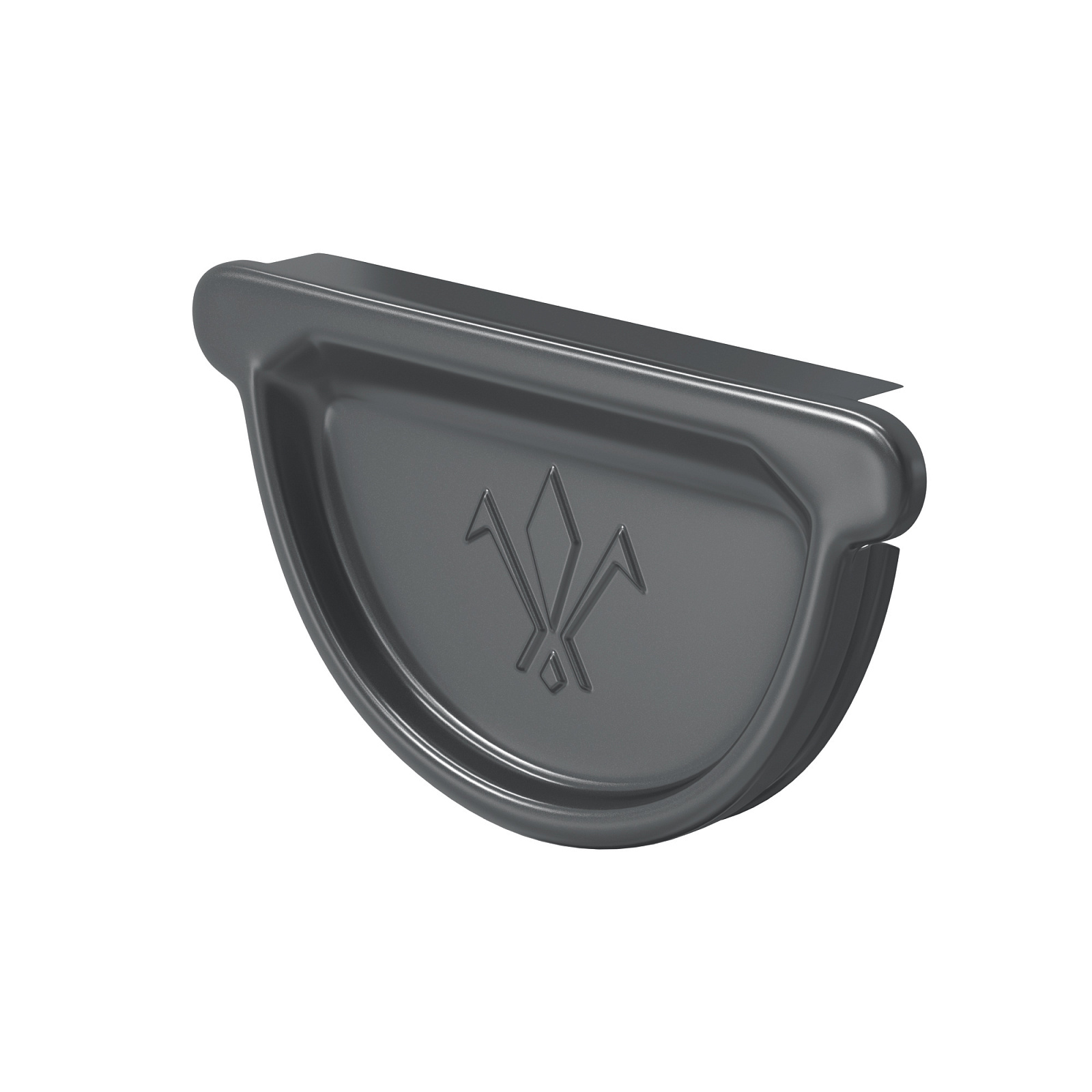 Заглушка желоба универсальная с резиновым уплотнением, металлическая матовая купить в Санкт-Петербурге