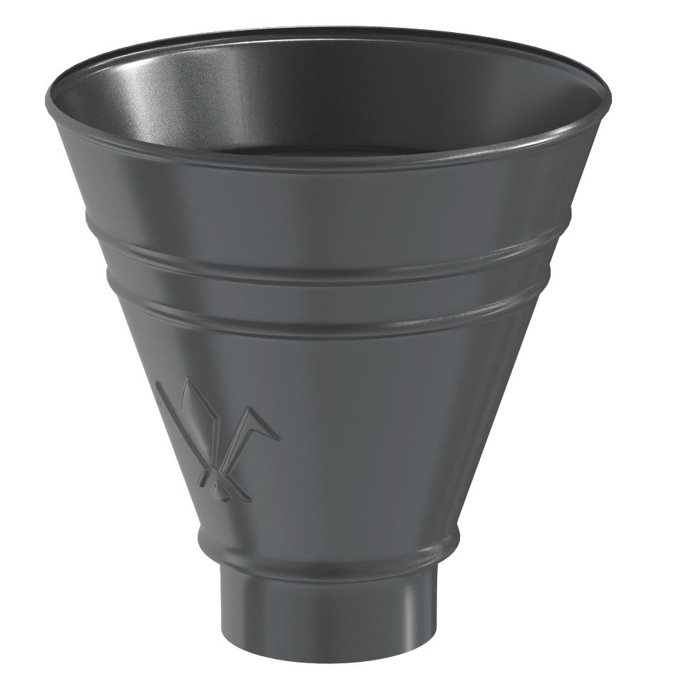 Воронка водосборная круглая металлическая матовая, D90 купить в Санкт-Петербурге