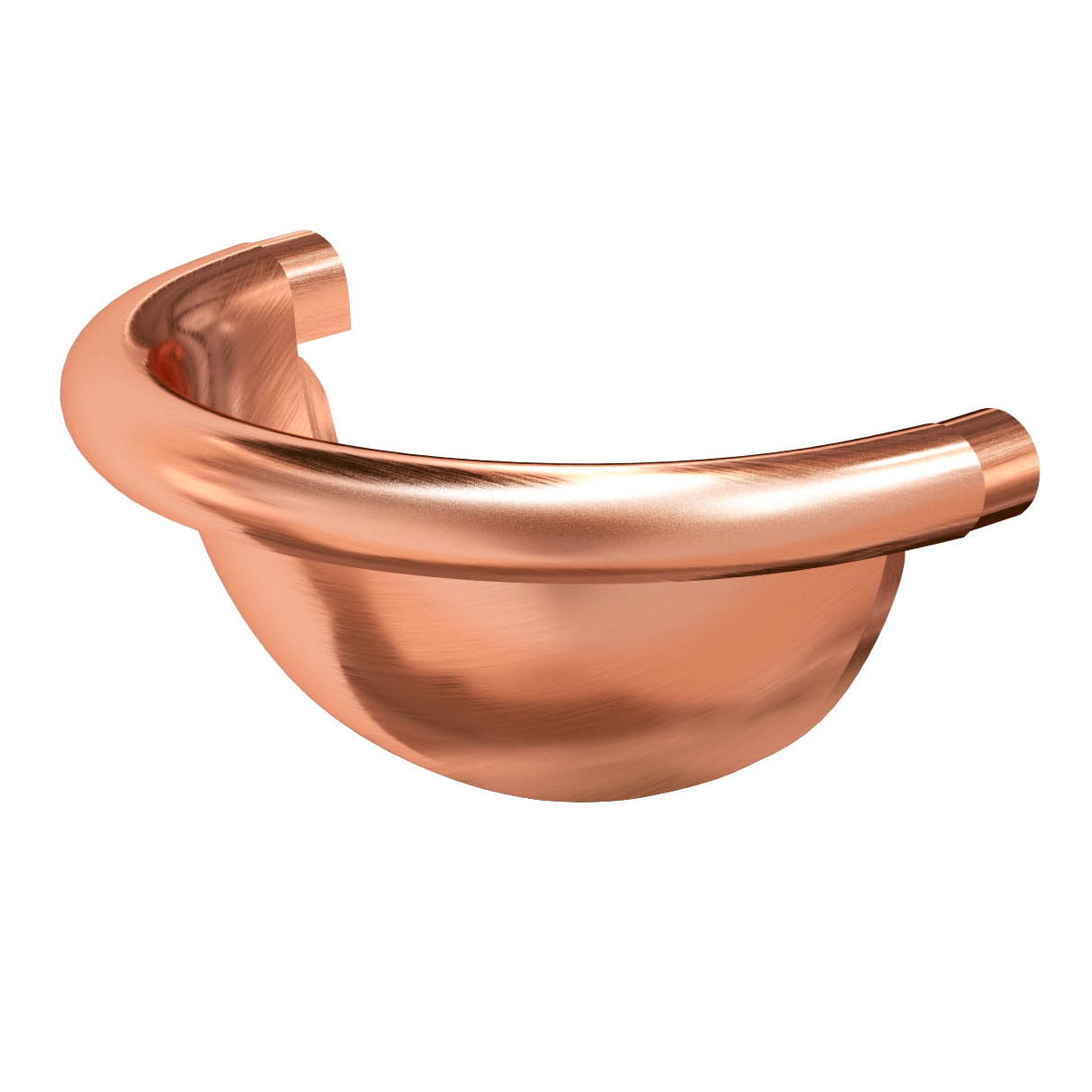 Заглушка универсальная полукруглая медная купить в Санкт-Петербурге