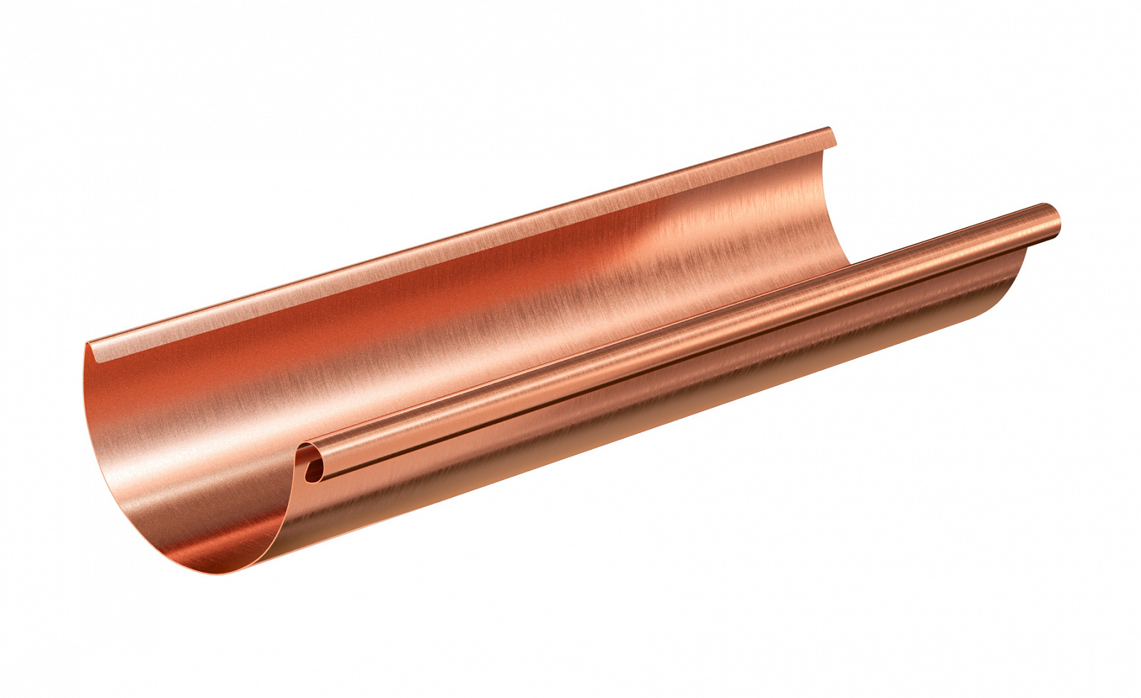 Желоб водосточный 3м медный купить в Санкт-Петербурге