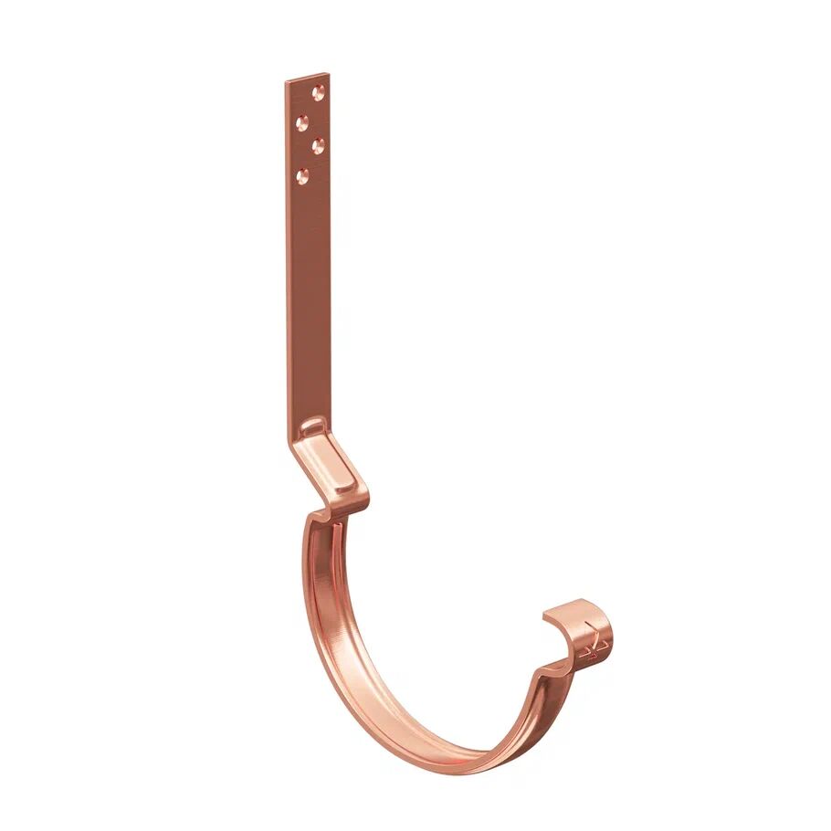 Кронштейн желоба длинный с комплектом крепления модернизированный усиленный медный купить в Санкт-Петербурге