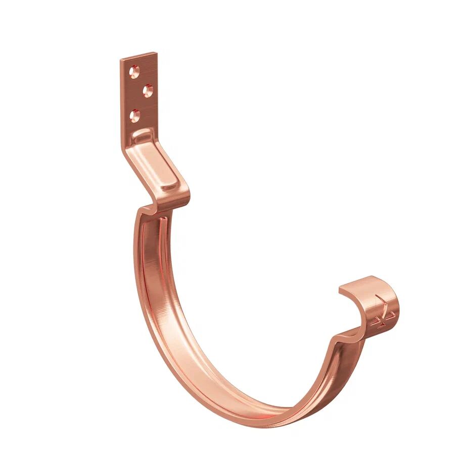 Кронштейн жёлоба короткий с комплектом крепления модернизированный усиленный медный купить в Санкт-Петербурге