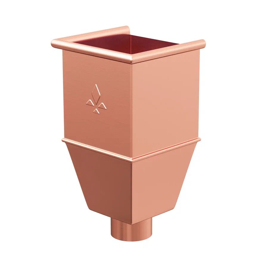 Воронка водосборная удлиненная медная, D90 купить в Санкт-Петербурге